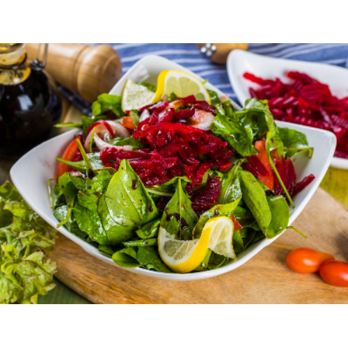 Rocca Beetroot Salad - Cubed red beetroot with parsley, olive oil and fresh lemon juice.