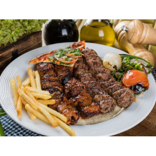 Meat Tikka With Halabi Kabab - Lamb kebab with tenderloin wicks