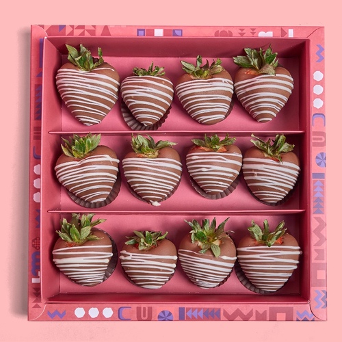 Strawberry Chocolate - 12 pieces