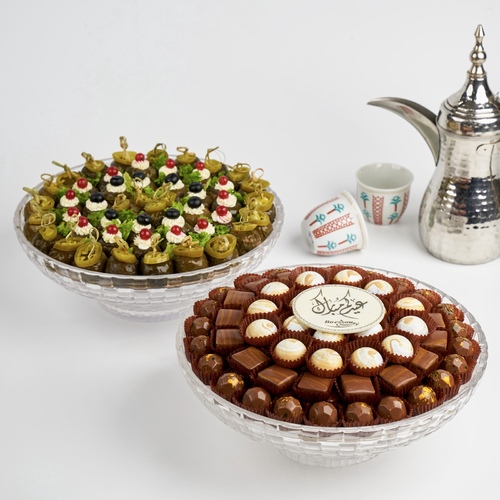 صينية شوكلت (1)+ صينية ورق عنب مني