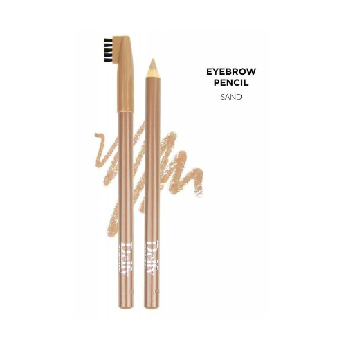 Delfy kw - Eyebrow Pencil Sand - Draw and intensify your eyebrow with Delfy’s eyebrow colored pencil. Shape with the special brush tip to discipline your arch. An extra double, multifunctional brush will help you to modify a shape of your eyebrow easily.