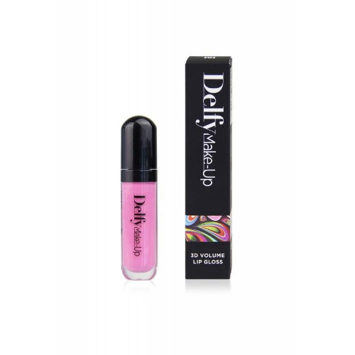 Delfy kw - 3d Volume Lip Gloss Lotus - Intense coverage lip gloss, moisturizing and smooth texture that provides a feeling of increased volume of the lips for a sensual and sophisticated result. It contains crystal micro-particles covered in silver, giving that particular sparkling effect, simulating the flash of a diamond.