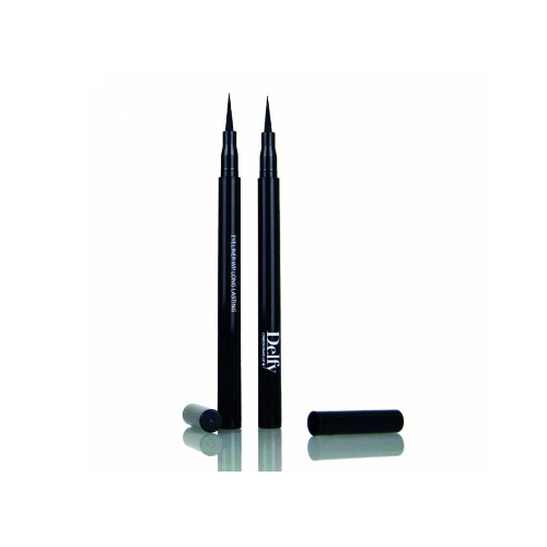 Delfy kw - Eyeliner Wp Long Lasting - The first eyeliner with a an extra slim, extra long nib, for cosmetic use to define the eyes. It is applied around the contours of the eye(s) to create a variety of aesthetic effects. It can be used as a tool to create various looks as well as highlighting different features of the eyes. This eyeliner can be placed in various parts of the eye to create different looks with a winged eye liner or tight lined at the waterline. It can be drawn above upper lashes or below lower lashes or both, even on the water lines of your eyes. Its primary purpose is to make the lashes look lush, but it also draws attention to the eye and can enhance or even change the eye's shape.