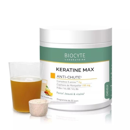 Delfy kw - keratine max - intensive anti - hair loss treatment,stop hair loss whithin 20 days,(fruit flavor) .directions for use : 2 measuring spoon on cup of water between meals for 20 days