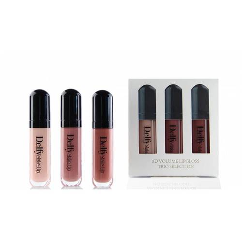 3D gloss trio selection Lily Beige/Sahara Rose/Magnolia - 202 - 3D Volume Lip Gloss Trio Selection - Lily beige, Sahara rose, Magnolia.   3D glosses are designed for maximum lip volume. Its glossy coating gives an incredible effect even on thin lips. Its active ingredients have a warming effect on the lips.