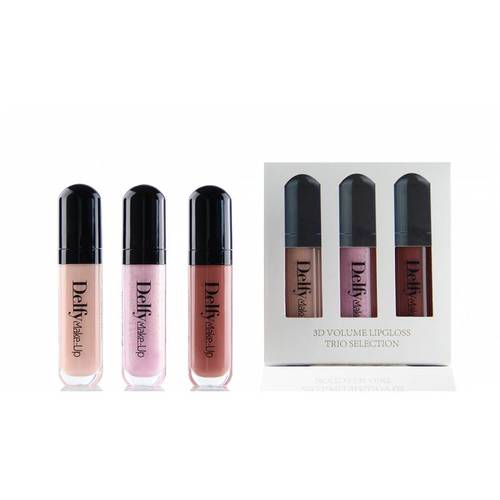 Delfy kw - 3D gloss trio selection - 206 - 3D Volume Lip Gloss Trio Selection - Lily beige, Sakura, Magnolia.   3D glosses are designed for maximum lip volume. Its glossy coating gives an incredible effect even on thin lips. Its active ingredients have a warming effect on the lips.