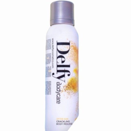 Delfy kw - Crackling Body Mousse After Sun - After Sun mousse for the skin, with calming aloe barbadensis, soothing licorice and horse chestnut seed extract. Aloe Barbadensis provides anti-irritation and redness, soothing. Licorice extract soothes the feeling of itching and pain.