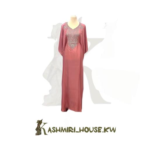 Silk Pink Kaftan - Silk Pink Kaftan Fashion, Ramadan, Kaftan, Elegance, Stylish, and Unique