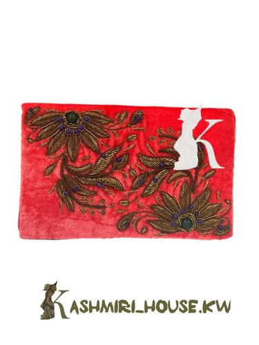 Pink Velvet Evening Bag, with embroidered, Luxury clutch bag - Pink Velvet Evening Bag, with embroidered, Luxury clutch bag #elegance#Stylish#Unique# Luxurious# Special occasion# Gift Ideas#