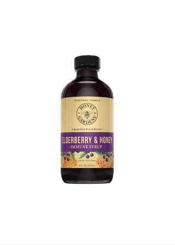 Blue Store 511 - Elderberry Syrup with Raw Honey, Propolis and Apple Cider Vinegar - Elderberry syrup to support healthy immunity. This syrup contains types of honey, raw honey, cloves, propolis, and apple cider vinegar to help promote overall health. The raw honey from bee therapy from honey gardens has not been heated or filtered and therefore retains the beneficial effects of pollen, propolis. , and beeswax provided by flowers and bees 
 - Superior immune support - High quality antioxidants - Manufactured with natural, organic ingredients 
 
 How to use: Shake well, take one (small) spoonful every 2 hours as needed, not to exceed 5 doses per day. 
 Size: 240ml