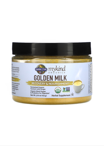 Blue Store 511 - Organic Golden Milk (A Bomb of Benefits) - Delicious golden milk has been used for centuries and we've added organic coconut water to boost hydration. This milk is a powerful blend of organic ginger, black pepper and ashwagandha along with organic fermented whole turmeric root and organic curcumin, a key bioactive compound found in turmeric. 
 This product is ideal for restoring the body's vitality at bedtime and for recovery. 
 
 How to use: Adults mix one tablespoon (the spoon is included with the product) in a 240ml cup of warm almond milk, water, or any beverage of their choice. 
 ** An online payment link will be sent via WhatsApp after confirming the order **