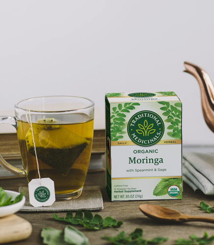 Blue Store 511 - Organic Moringa Tea - Organic moringa tea - Gluten free - Promotes skin health - Antioxidant, antifungal, antitumor - Increased energy and stamina - Strengthens the immune system - Improves digestion - Sexual stimulant - Remove toxins from the body Size: The box contains 18 sachets