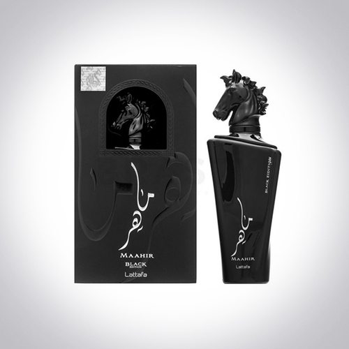 Maahir - Description Brand: Maahir by lattafa                                           • Top : notes are Violet, Bergamot and Rosemary; . Heart : are Kyara Incense Incense - (olibanum), Myrrh, Amber, Orris Root, Labdanum and Vanilla; • Base : notes are Smoke, Agarwood (Oud), Leather, Patchouli