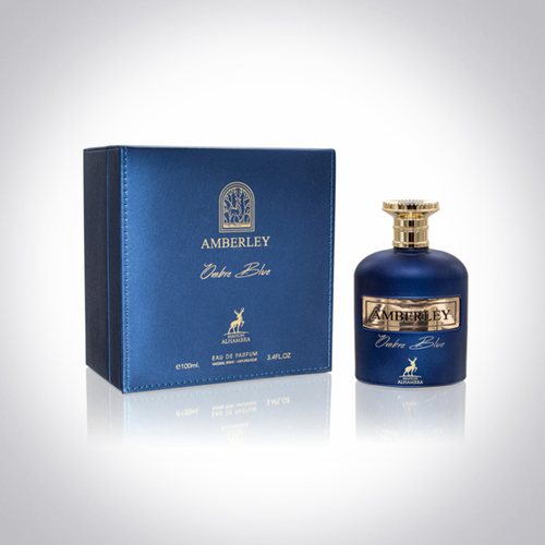 Amberley omber blue - Brand amberley omber blue eau de parfum - 100ml
. Top Notes:  Fig Note, Pink Pepper, Black Pepper. Heart Notes:  Patchouli, Cedar Absolute, Turkish Rose. Base Notes:  Leather Accord, Musks, Ambrofix