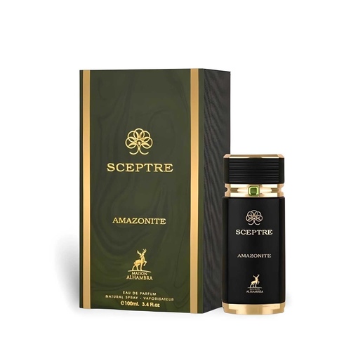 Sceptre - Brand: sceptre by maison Alhambra eau de parfum - 100ml

 . Top nots : Nutmeg and Cinnamon • Hearts nots : Cypriol Oil (Nagarmotha) and Olibanum • Base nots : Oud, Saffron, and Black Musk