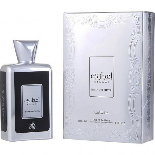 Ejaazi - Brand : Ejaazi By Lattafa Eau De Parfum- 100ml
 . Top notes : of mandarin (mandarin) and grapefruit . Heart notes : of cedar wood and sea breeze . Base notes : are berberine and moss.