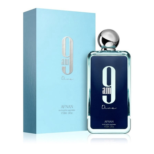 9AM By Afnan - Brand: 9Am By Afnan Eau De Parfum-100ml
Top notes: are Mint, Lemon, Black Currant and Pink Pepper Heart Notes:are Apple, Incense and Cedar; base notes :are Patchouli, Ginger, Sandalwood and Jasmine