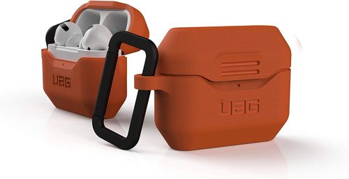 UAG Apple Airpods Pro Silicone Case V2 - The UAG Apple AirPods Pro Silicone Case V2 offers top-notch protection with its rugged yet sleek design. Crafted from durable silicone, it shields your AirPods Pro from drops, scratches, and everyday wear and tear. Its precise fit ensures easy access to charging ports while providing a secure grip. Ideal for those seeking both style and durability for their AirPods Pro.