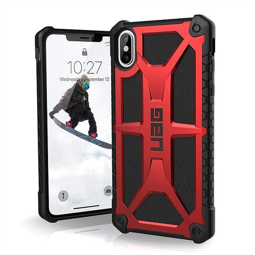 UAG iPhone XS Max Monarch Case - UAG iPhone XS Max Monarch Case stands as the pinnacle of protection and sophistication for your iPhone XS Max. Crafted with top-tier materials, including leather and alloy metals, it offers unparalleled defense against drops, shocks, and scratches. Its precision-engineered design ensures a perfect fit while providing easy access to ports and buttons. With its luxurious feel and robust build, this case is the ultimate choice for those seeking premium, military-grade protection with a touch of elegance for their iPhone XS Max.