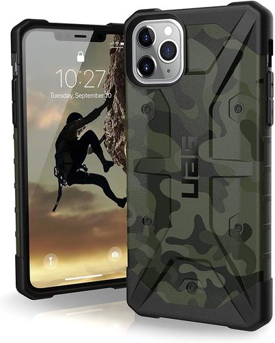 UAG iPhone 11 Pro Pathfinder Camo Case - UAG iPhone 11 Pro Pathfinder Camo Case is a rugged defender with a stylish edge for your device. Engineered with robust materials, it shields your iPhone 11 Pro from drops and scratches while flaunting a distinctive camo design. Its precision-fit construction allows seamless access to ports and buttons, maintaining a sleek profile while offering reliable protection. Ideal for those seeking a blend of durability and standout style for their iPhone 11 Pro, perfect for the adventurous at heart.