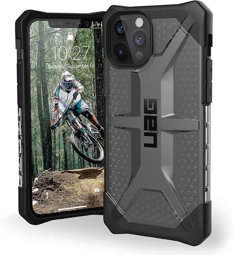 UAG iPhone 12 Pro Max Plasma Case - UAG iPhone 12 Pro Max Plasma Case is a sturdy yet stylish shield for your device. Crafted with a clear, rugged design, it offers robust protection against drops and scratches while showcasing the natural beauty of your phone. Its slim profile fits comfortably, providing easy access to ports and buttons without adding bulk. Ideal for those seeking reliable, military-grade protection that allows the elegant design of their iPhone 12 Pro Max to shine through.