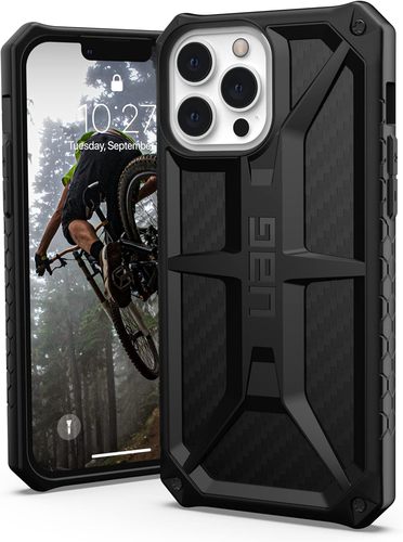 UAG iPhone 13 Pro Monarch Case - UAG iPhone 13 Pro Monarch Case epitomizes premium protection and sophistication for your device. Crafted with top-tier materials like leather and alloy metals, it delivers unparalleled defense against drops, shocks, and scratches. Its precision-engineered design ensures a perfect fit while offering easy access to ports and buttons. With its luxurious feel and rugged build, this case stands as the epitome of premium, military-grade protection coupled with elegance for your iPhone 13 Pro.