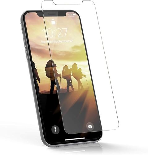 UAG iPhone 12 Mini - Rugged Tempered Glass Screen Protector Clear - The UAG iPhone 12 Mini - Rugged Tempered Glass Screen Protector Clear offers robust and transparent protection for your device's screen, ensuring durability against scratches while maintaining clarity and touch sensitivity.