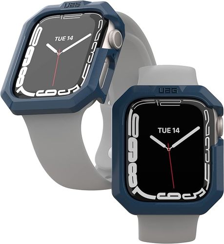 UAG Apple Watch 45mm Series 7/8 Scout Case - The UAG Apple Watch 45mm Series 7/8 Scout Case is designed to offer reliable protection for your Series 7 or 8 Apple Watch. This rugged case aims to shield your device from daily wear, providing defense against impacts, scratches, and minor bumps while maintaining access to the watch's features and buttons.