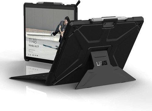 UAG Microsoft Surface Pro X Metropolis Case - The UAG Microsoft Surface Pro X Metropolis Case is engineered to offer robust protection and functionality for your device. With its rugged construction, precise fit, and potential features such as an adjustable stand and compatibility with the Surface Pen, it aims to safeguard the Surface Pro X from impacts, drops, and scratches while maintaining access to ports and functionalities.