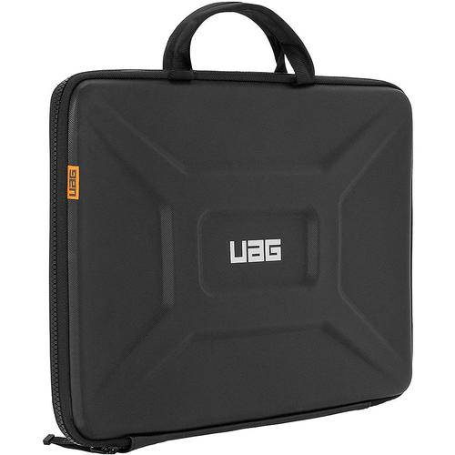 UAG LARGE SLEEVE WITH HANDLE - FITS 15 - The UAG Large Sleeve with Handle is tailored for 15-inch to 16-inch computers, providing protective storage with a convenient handle. Crafted with durable materials and a padded interior, it offers reliable protection against scratches, minor impacts, and everyday wear, while the handle adds portability and ease of carrying.