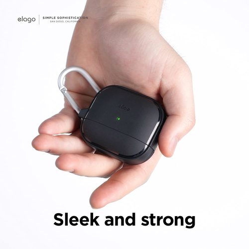 Elago AirPods 3 EDC Case - Black - The Elago AirPods 3 EDC Case in Black is a sleek and functional accessory for your AirPods 3. With its minimalist design and durable construction, this case provides reliable protection against daily wear and tear while offering easy access to your AirPods.