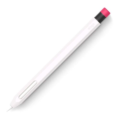 Elago Apple Pencil MONAMI Case - White - The Elago Apple Pencil MONAMI Case in White combines style and protection for your Apple Pencil. With its sleek MONAMI design, this case shields your pencil from scratches and offers a comfortable grip, enhancing both its aesthetics and usability.