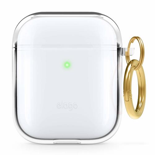 Elago AirPods Pro 1&2 Clear Hang Case - Transparent - The Elago AirPods Pro 1&2 Clear Hang Case in transparent design offers reliable protection while showcasing the sleek style of your AirPods Pro. With a convenient hanging feature, it ensures easy access and secure storage.