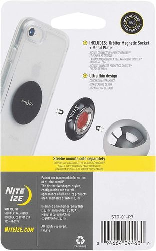 NiteIze Steelie® Orbiter™ Magnetic Socket + Metal Plate