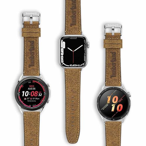 O4 BRAND - Timberland Barnesbrook Apple Watch Ultra/45/44/42mm, Smart Watch 22mm, Leather Strap