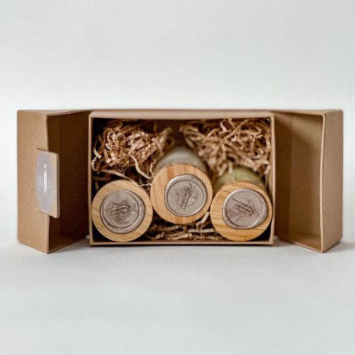 box mini candle - A box of 3 small candles of your choice