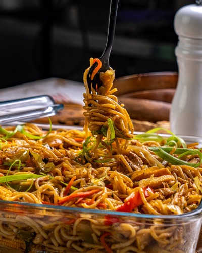 Chicken Noodles with Vegetables