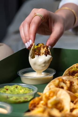 Fried veggies tacos
