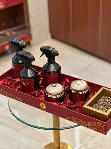 Yafean  - hall gift - 3 spray of 500 ml - 2 large maamoul boxes of 36 grams - Tola incense duqqa mori, super triple grade