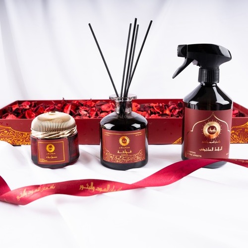 Al- teab gift - Spray 500 ml - large maamoul box 36 grams - oud diffuser