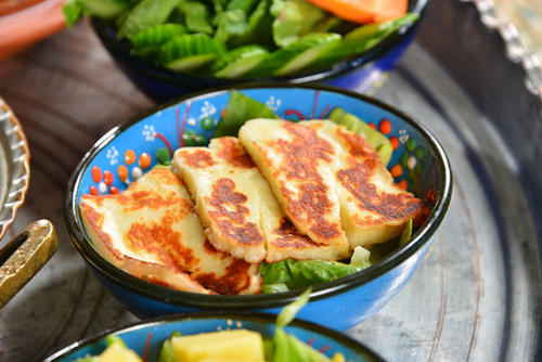 Grilled Halloumi platter