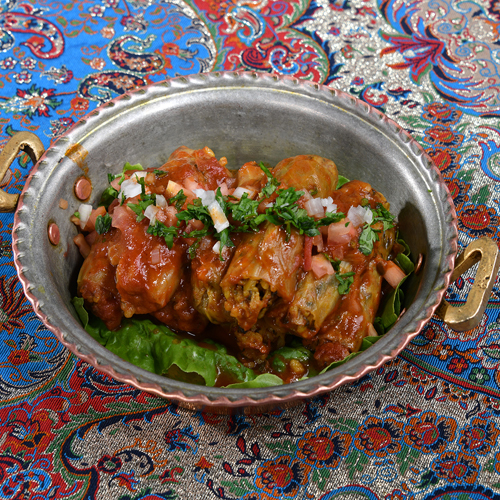 Stuffed Cabbage - 10 pieces of cabbage stuffed with rice mixture yas special.