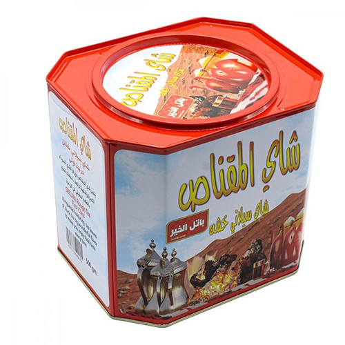 شاي المقناص اسود علبة معدنية - خشن 500 جرام