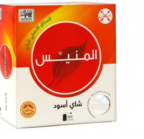 المنيس شاي أسود أكياس 100 كيس