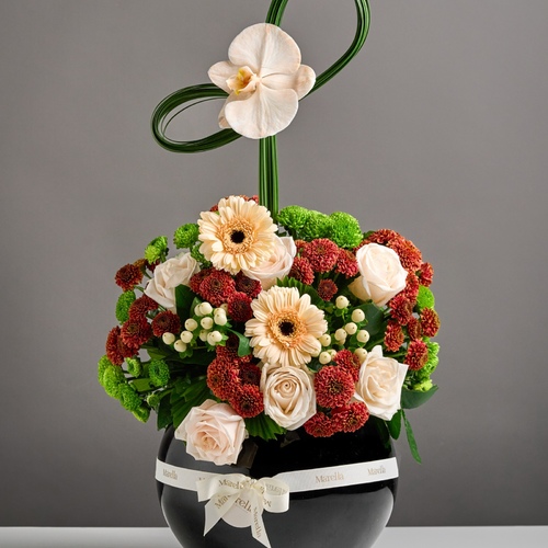 vasa round 1 - فازه راقيه من تنسيق ماريلا بالزهور و الورودبتنسيق متميز و متفرد لمناسباتكم بكل تفرد و جمال