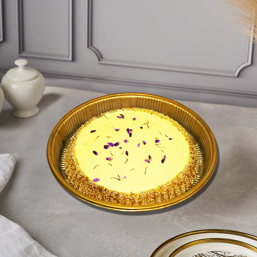 SAFFRON TART - Made from fresh saffron sauce, saffron threads and Mohammedan roses