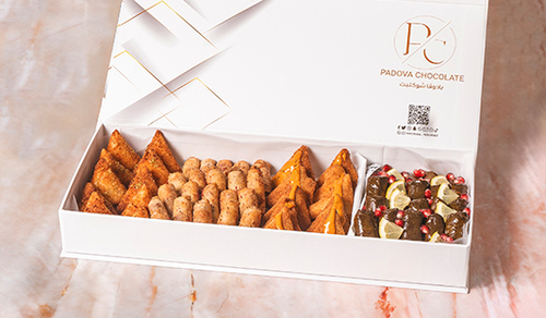 Padova Chocolate - MIX CITRUS With Samosa - 20 grape leaves - 20 musakhan - 10 cheese samosa - 10 potato samosa