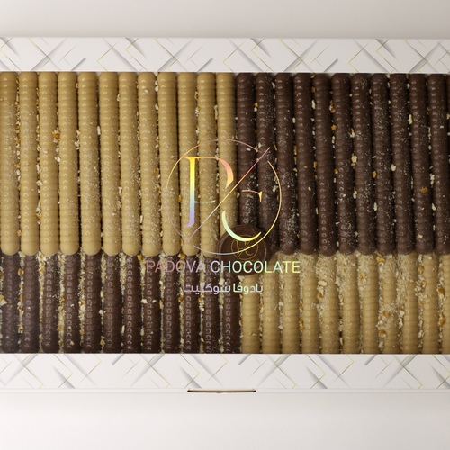 padovachocolate Stick - More than 58 chocolate finger, including mixed chocolate and filled with salty biscuits.