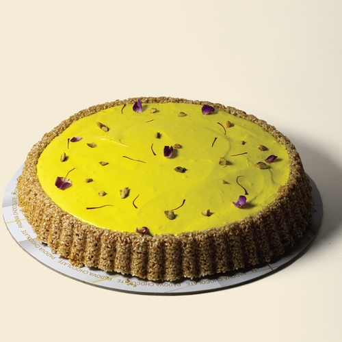 SAFFRON TART - Made from fresh saffron sauce, saffron threads and Mohammedan roses