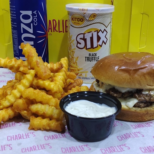 truffle burger meal